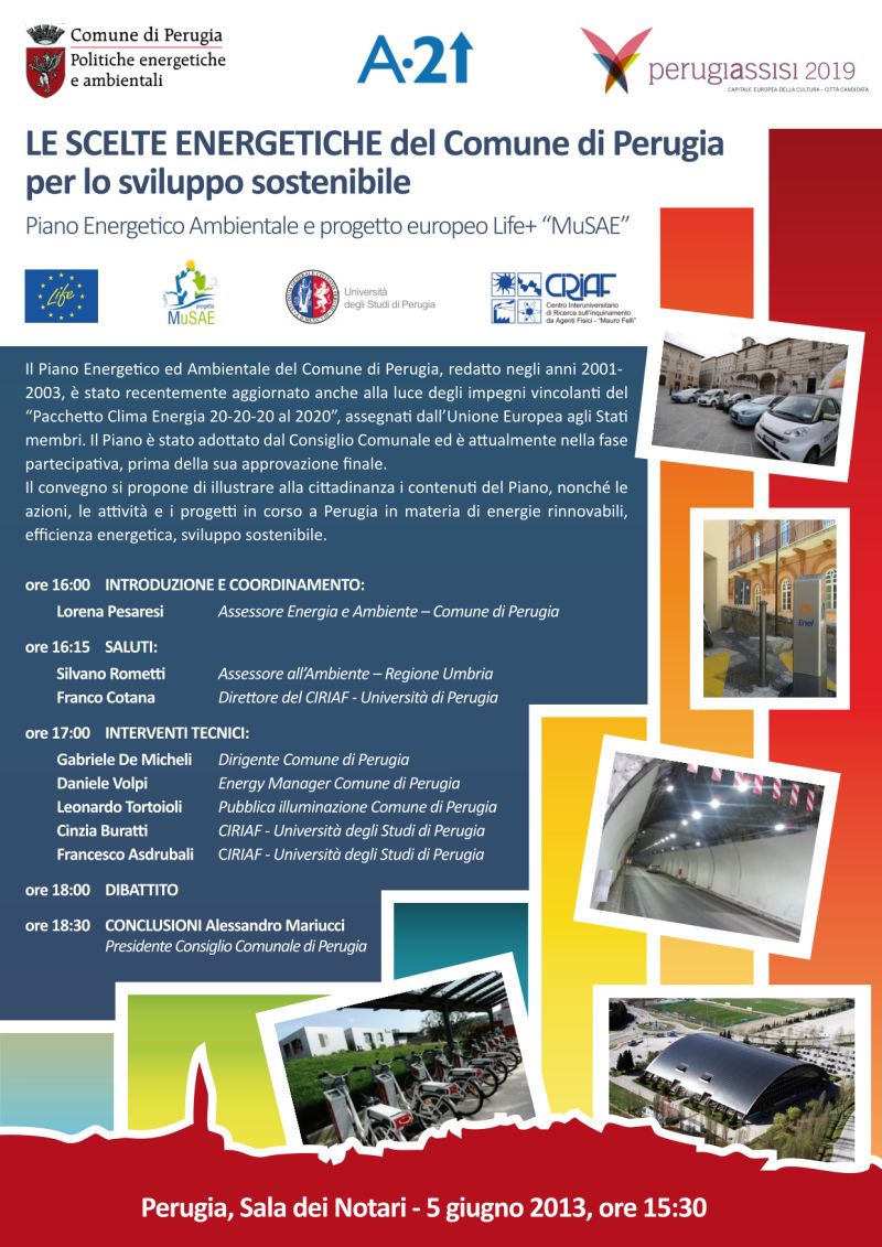 Locandina energia Perugia